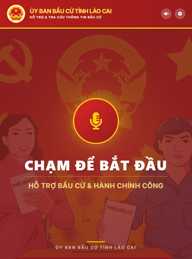 Lào Cai vận hành robot hỗ trợ, tra cứu thông tin bầu cử nhiệm kỳ 2026–2031