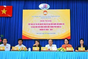Cử tri phường Linh Xuân, Đông Hòa (TP. Hồ Chí Minh) gặp gỡ ứng cử viên đại biểu Quốc hội, đặt kỳ vọng cải cách thể chế – an sinh