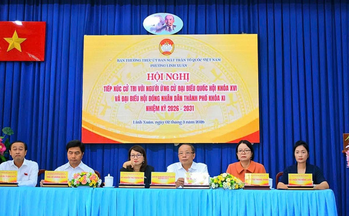 Hội nghị tiếp xúc cử tri với những người ứng cử đại biểu Quốc hội khóa XVI và đại biểu Hội đồng nhân dân Thành phố khóa XI, nhiệm kỳ 2026 – 203