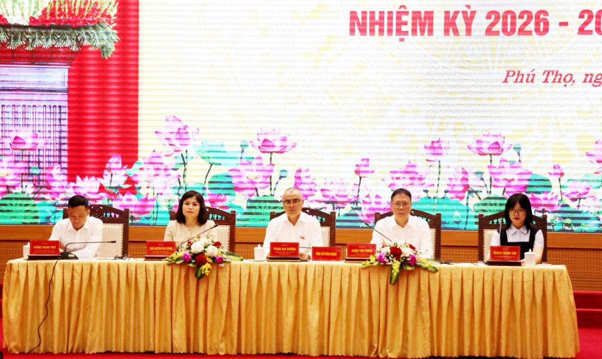 Phú Thọ: 5 ứng cử viên ĐBQH khóa XVI tiếp xúc cử tri