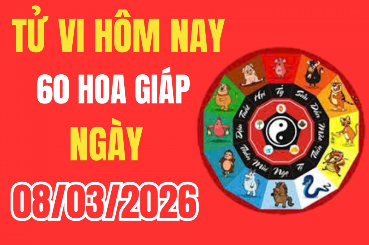 Tử vi 12 con giáp hôm nay ngày 8/3/2026: Tài vận hanh thông, lộc lá về đầy tay với con giáp nào?