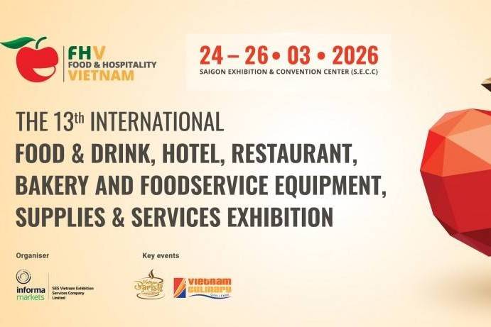 Food & Hospitality Vietnam 2026 kết nối 400 doanh nghiệp toàn cầu