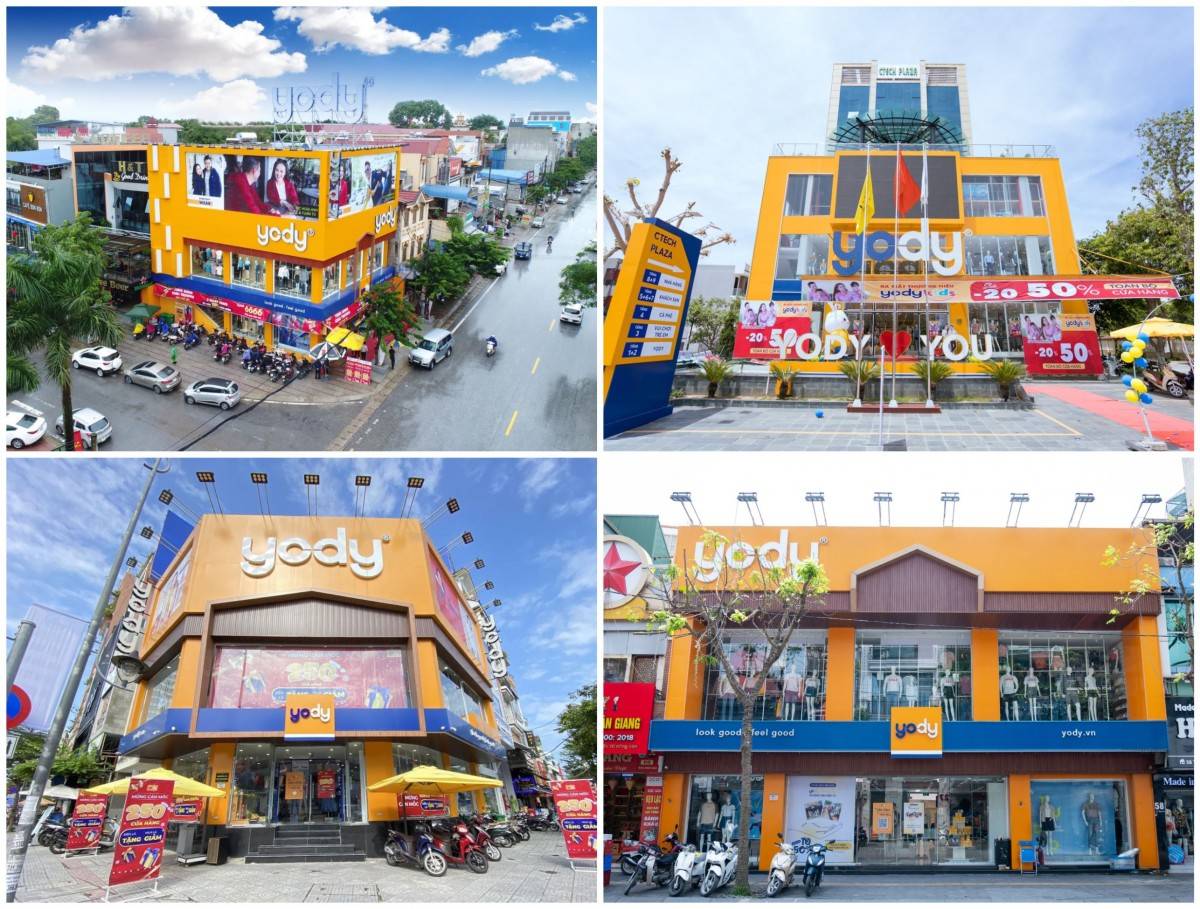 Các cửa hàng YODY trên toàn quốc được triển khai theo mô hình “siêu thị thời trang” với diện tích lớn, đáp ứng hầu hết các nhu cầu tham quan và mua sắm của khách hàng.