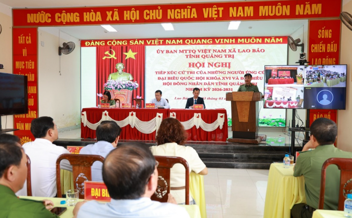 Quảng Trị: Cử tri các xã miền núi tiếp xúc ứng cử viên đại biểu Quốc hội khóa XVI