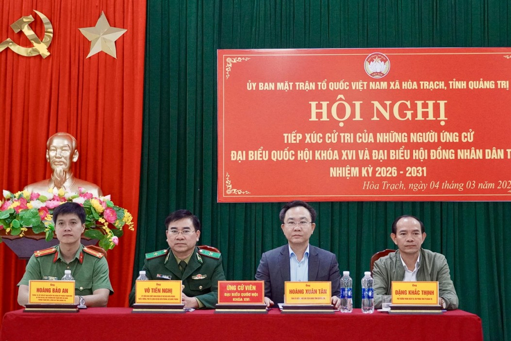 Quảng Trị: Các ứng cử viên ĐBQH và HĐND tỉnh tiếp xúc cử tri