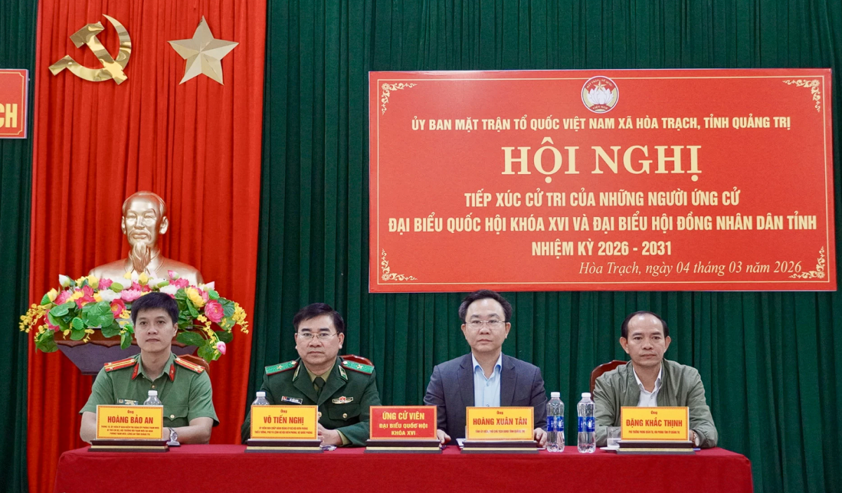 Quảng Trị: Các ứng cử viên ĐBQH và HĐND tỉnh tiếp xúc cử tri