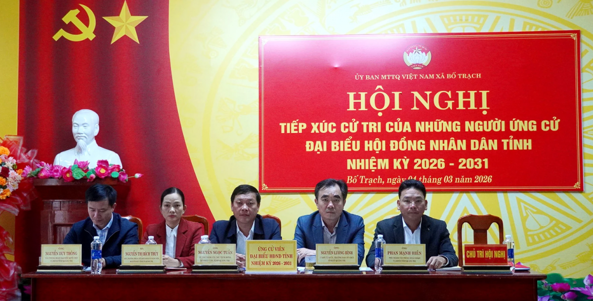 Quảng Trị: Các ứng cử viên ĐBQH và HĐND tỉnh tiếp xúc cử tri