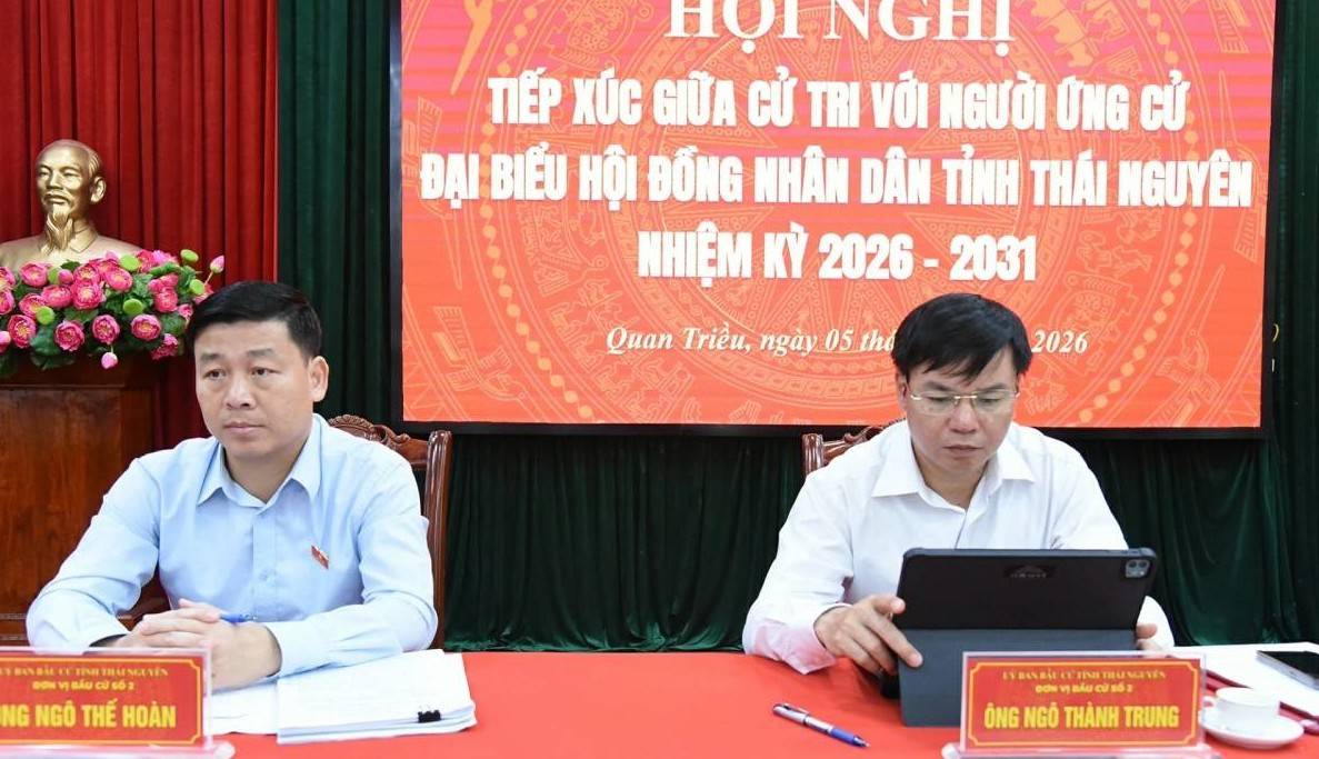 Cử tri Thái Nguyên gửi gắm kỳ vọng tại hội nghị tiếp xúc ứng cử viên HĐND tỉnh
