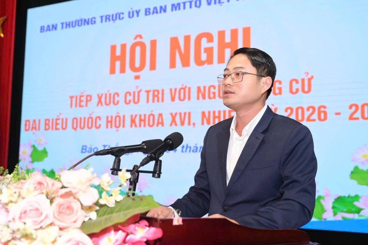 Lào Cai: Hội nghị tiếp xúc cử tri với người ứng cử đại biểu Quốc hội khóa XVI tại đơn vị số 4