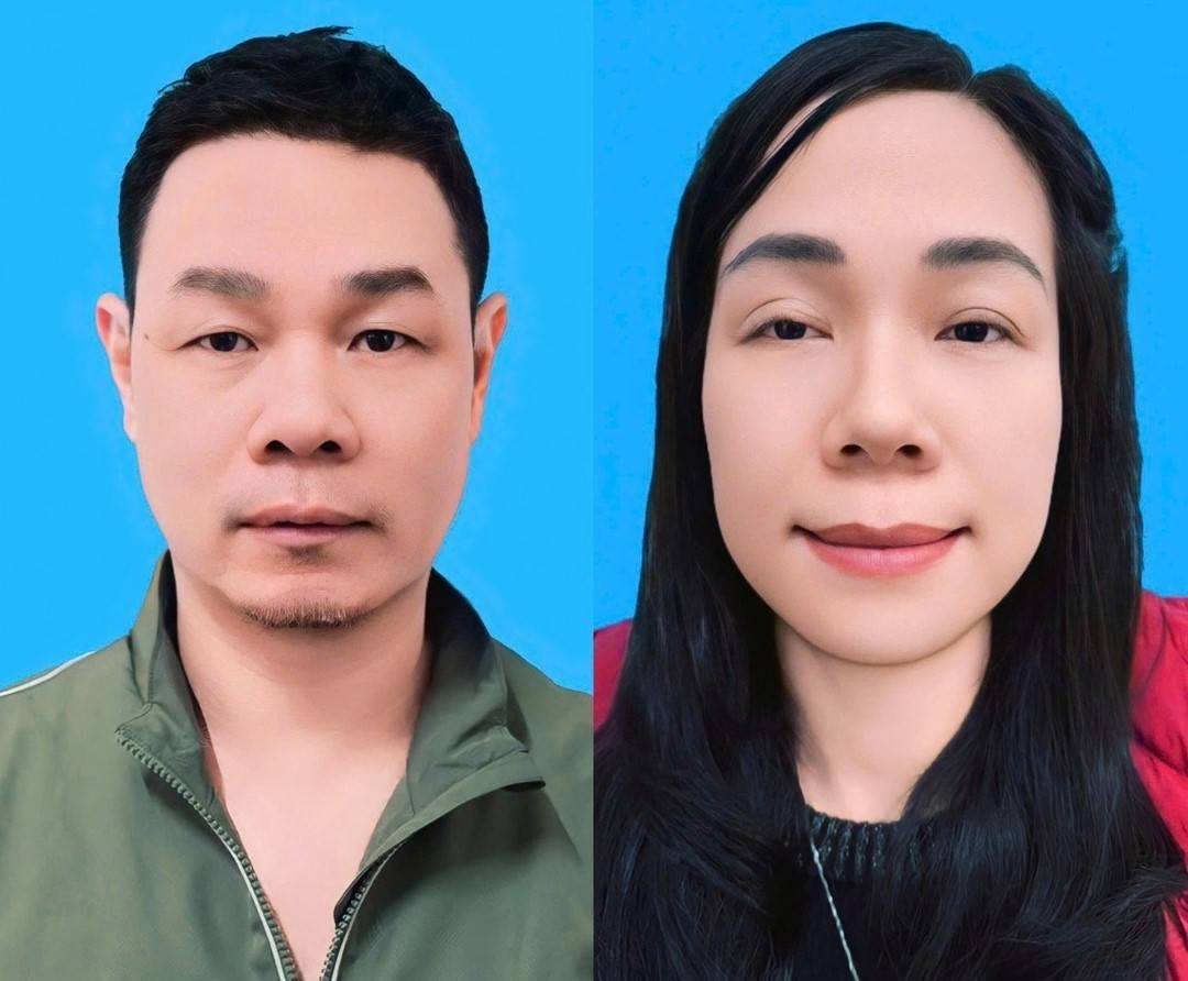 Các đối tượng Lưu Phúc Bình và Dương Thị Lan Dung (Ảnh do Cơ quan Công an cung cấp).