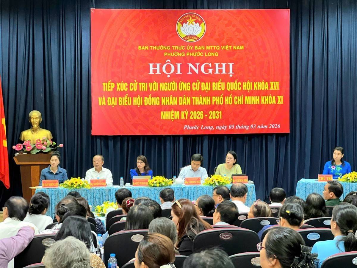 Cử tri phường Phước Long gửi gắm nhiều kỳ vọng đến các ứng cử viên đại biểu Quốc hội khóa XVI