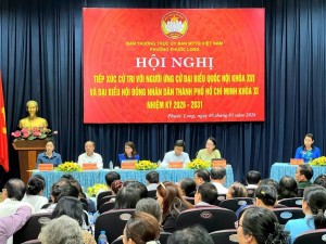 Cử tri phường Phước Long gửi gắm nhiều kỳ vọng đến các ứng cử viên đại biểu Quốc hội khóa XVI