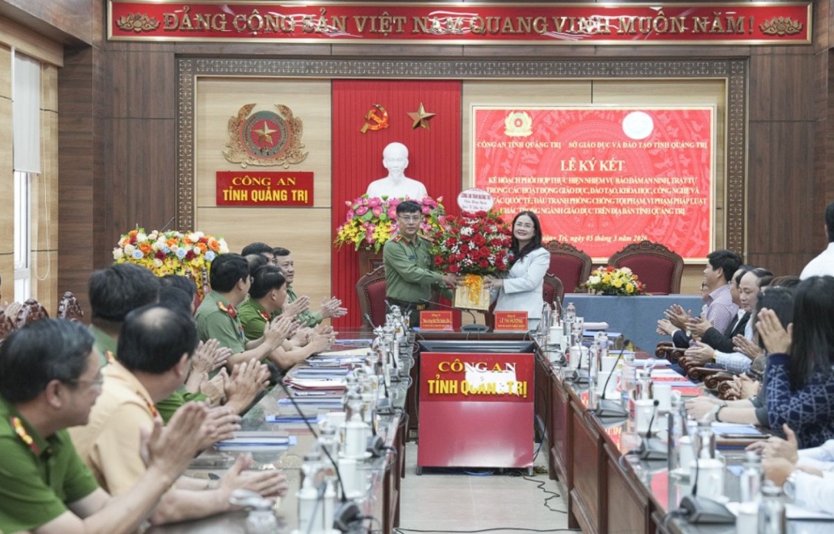 Quảng Trị: Tăng cường phối hợp bảo đảm an ninh, trật tự trong ngành Giáo dục