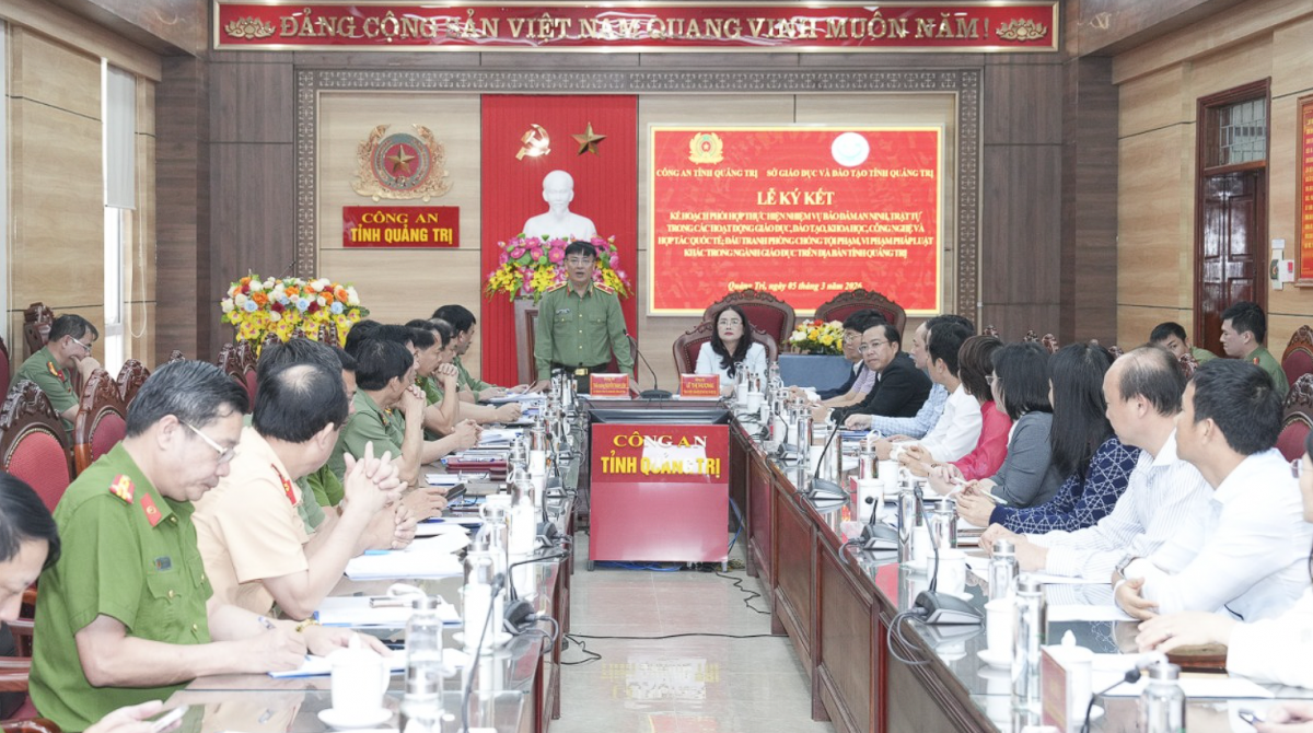 Quảng Trị: Tăng cường phối hợp bảo đảm an ninh, trật tự trong ngành Giáo dục