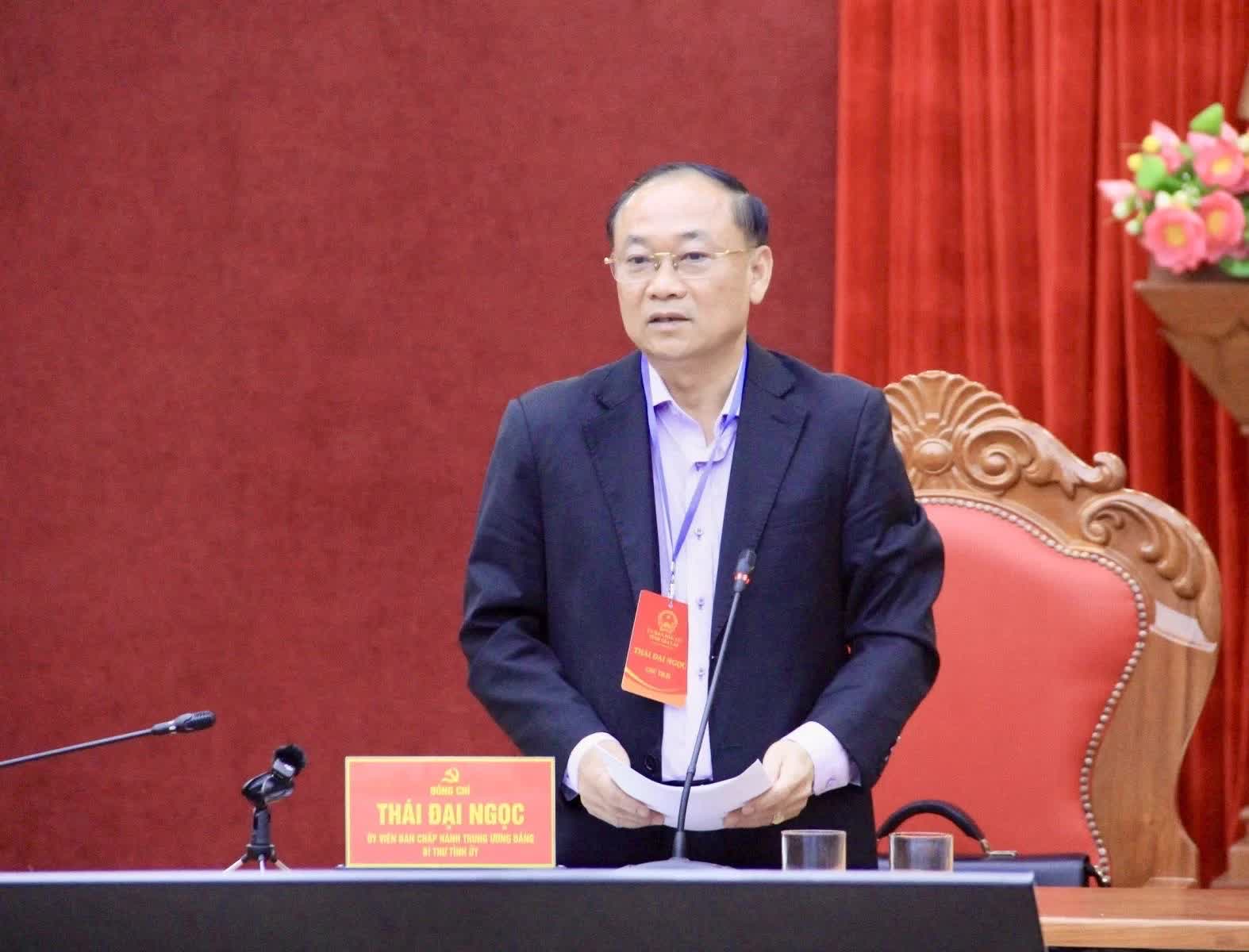 Bí thư Tỉnh ủy Thái Đại Ngọc chủ trì hội nghị triển khai công tác chuẩn bị bầu cử đại biểu Quốc hội khóa XVI và đại biểu HĐND các cấp nhiệm kỳ 2026-2031.