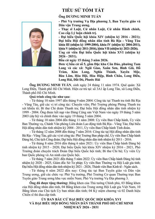 Ứng cử viên ĐBQH khóa XVI Dương Minh Tuấn: Đẩy mạnh giám sát việc thực thi pháp luật, bảo vệ quyền lợi dân sinh