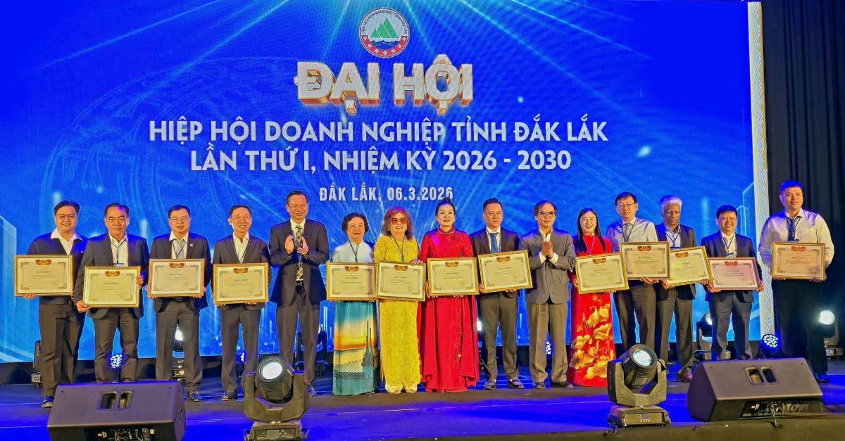 Các tập thể và cá nhân nhận bằng khen của Hiệp hội DN nhỏ và vừa Việt Nam.