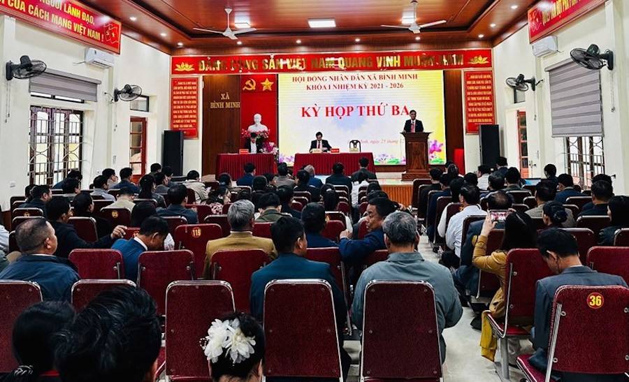HĐND xã Bình Minh khóa I, nhiệm kỳ 2021-2026 khai mạc kỳ họp thứ Ba (kỳ họp thường lệ cuối năm) nhằm đánh giá toàn diện tình hình thực hiện nhiệm vụ phát triển kinh tế - xã hội, quốc phòng - an ninh năm 2025; quyết định phương hướng, nhiệm vụ năm 2026 và 