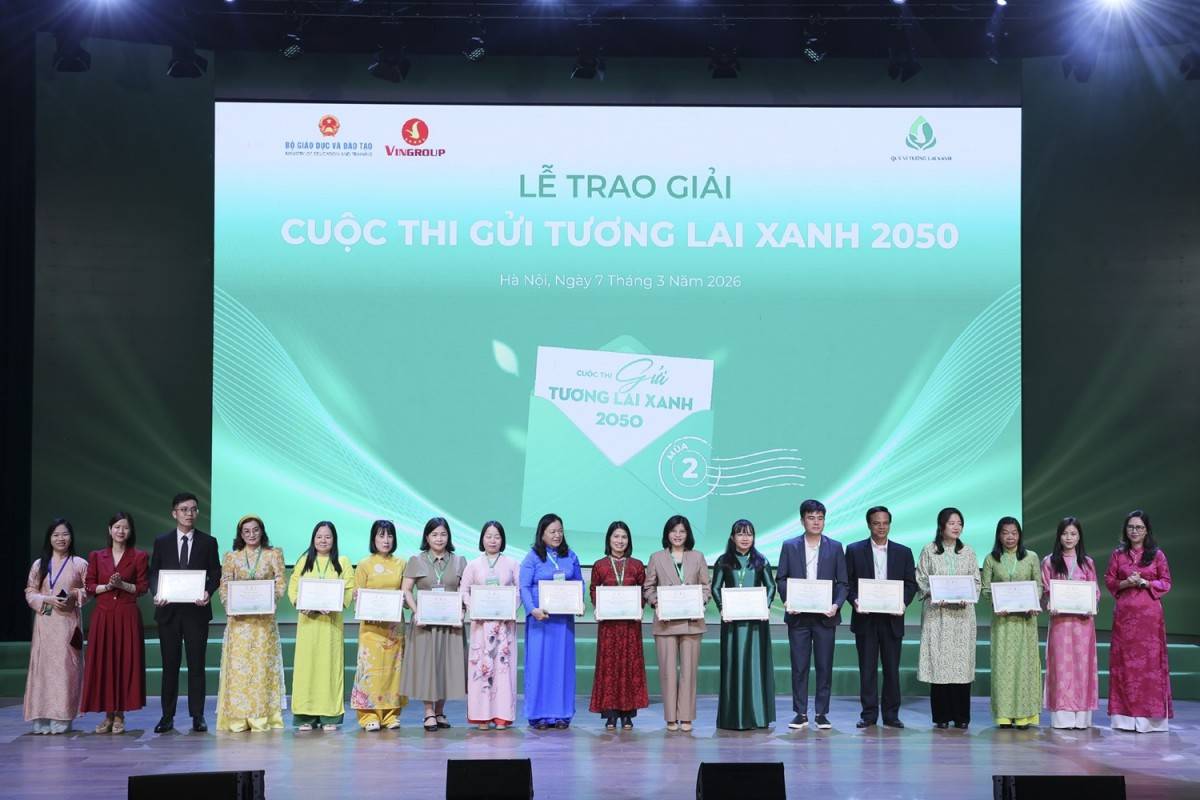 Sự tham gia của các trường từ nhiều tỉnh, thành cho thấy sức lan tỏa sâu rộng của cuộc thi trong việc đưa mục tiêu phát triển bền vững vào nhà trường. Ảnh: BTC.