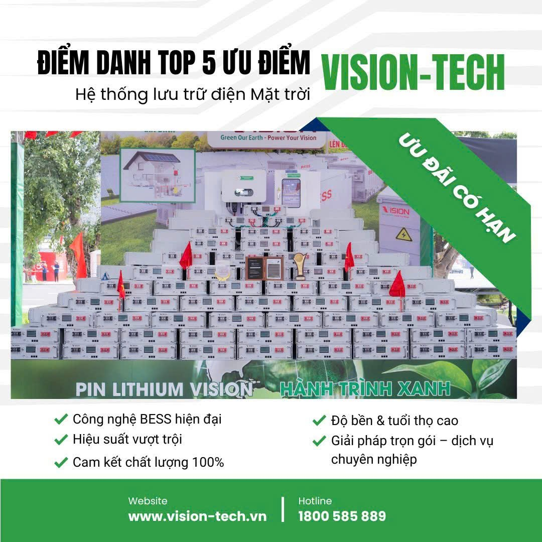 VISION GROUP – Tập đoàn tiên phong trong công nghệ lưu trữ năng lượng