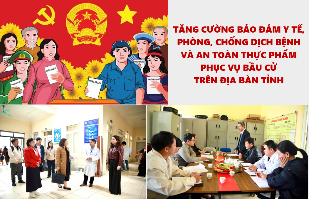 Tăng cường bảo đảm y tế, phòng chống dịch bệnh và an toàn thực phẩm phục vụ bầu cử trên địa bàn tỉnh
