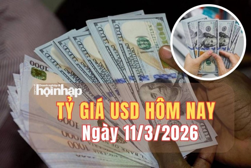 Tỷ giá USD hôm nay 11/3/2026: Đồng USD tăng nhẹ