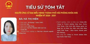 Nữ doanh nhân Hải Phòng Hà Thị Hiện ứng cử Đại biểu HĐND thành phố nhiệm kỳ 2026–2031