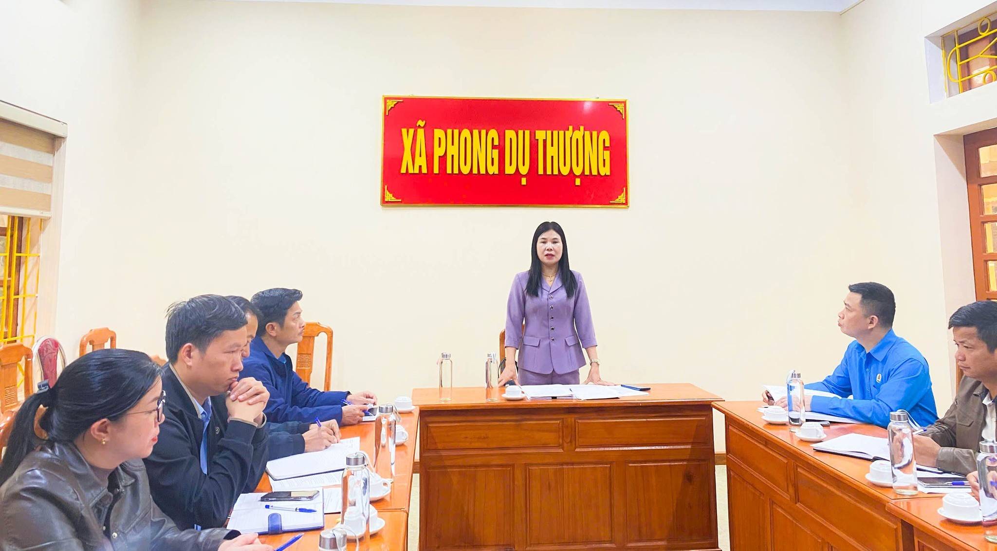 Kiểm tra, tăng cường chỉ đạo công tác chuẩn bị bầu cử tại xã Phong Dụ Thượng, Lào Cai