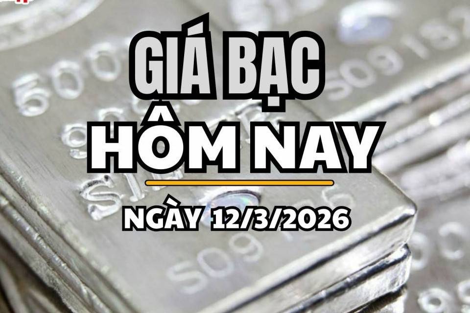 Giá bạc hôm nay 12/3/2026: Giá bạc đảo chiều giảm mạnh