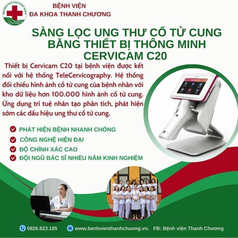 Bệnh viện đa khoa Thanh Chương triển khai hệ thống TeleCervicography giúp sàng lọc ung thư cổ tử cung từ xa