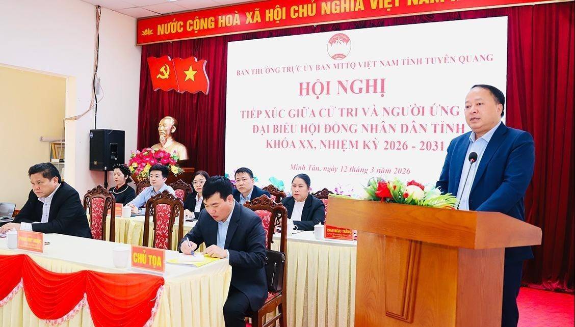 Ứng cử viên HĐND tỉnh Tuyên Quang tiếp xúc cử tri xã Minh Tân: Khẳng định trách nhiệm với nhân dân