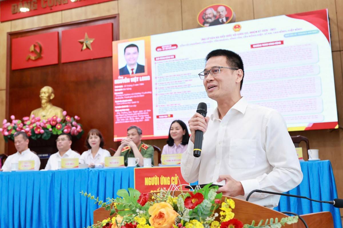 Ứng cử viên Đại biểu Quốc hội Khóa XVI Nguyễn Việt Long: Khơi thông nguồn lực kinh tế số và cam kết "nói được, làm được" với cử tri