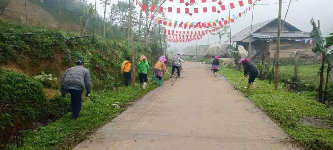 Lào Cai: Xã Tân Hợp rực rỡ cờ hoa, sẵn sàng cho ngày hội lớn của toàn dân