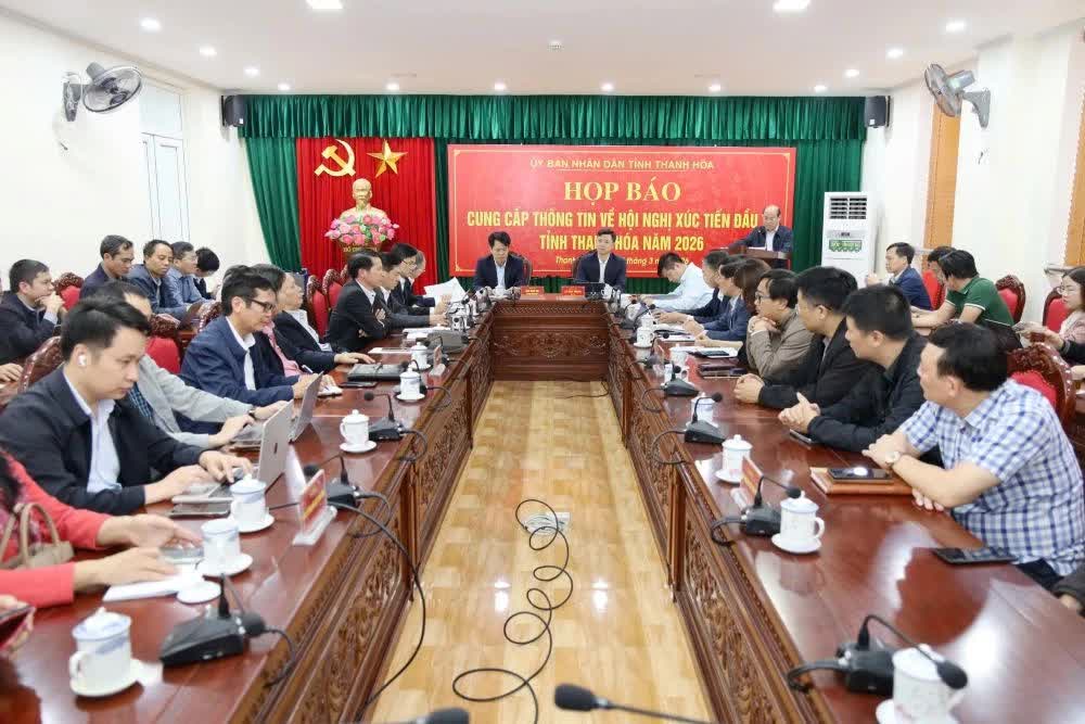 Thanh Hóa tổ chức Hội nghị xúc tiến đầu tư 2026, “trải thảm nhung” mời gọi doanh nghiệp