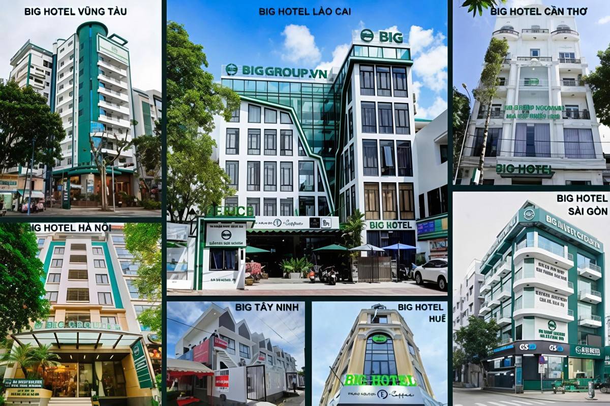 Hệ thống khách sạn BIG Group Holdings trên các tỉnh thành cả nước
