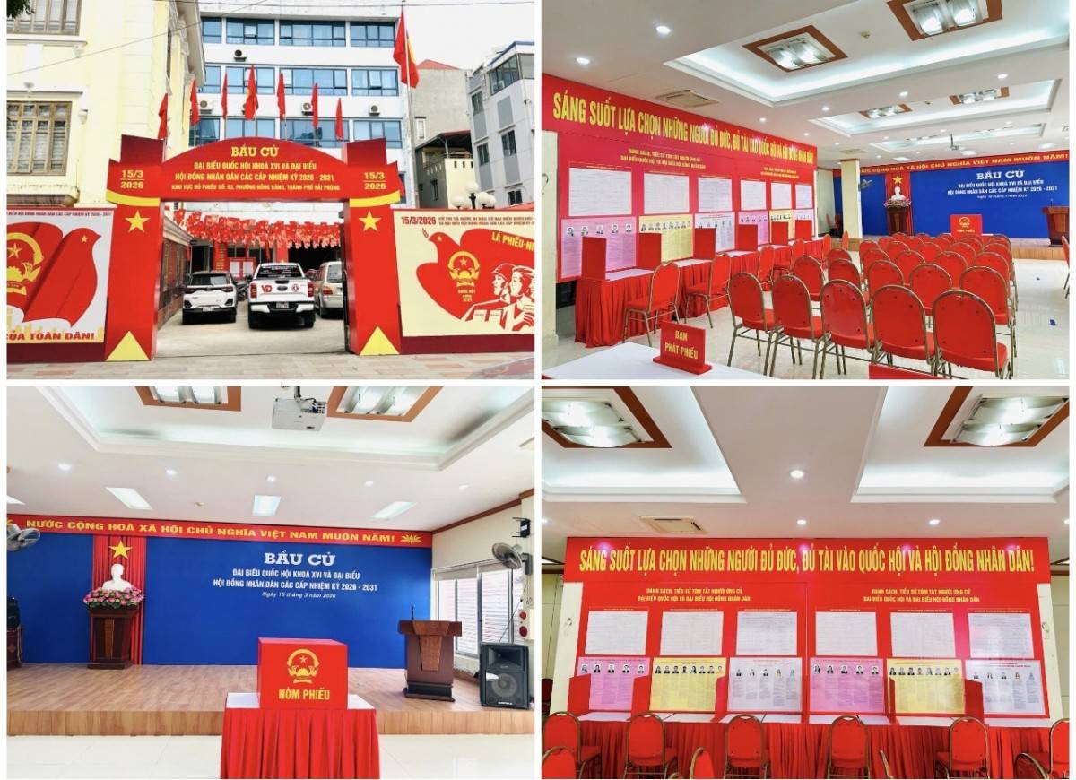 117 xã, phường Hải Phòng hoàn tất 100% công tác chuẩn bị cho Ngày bầu cử