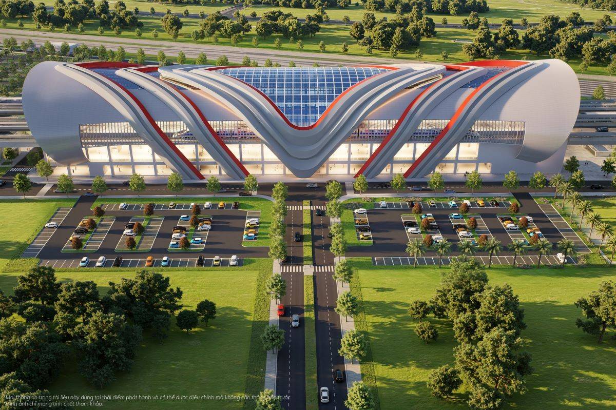 Ga depot Bến Thành - Cần Giờ nằm trong lòng Vinhomes Green Paradise, kết nối với trung tâm TP.HCM chỉ trong 13 phút di chuyển