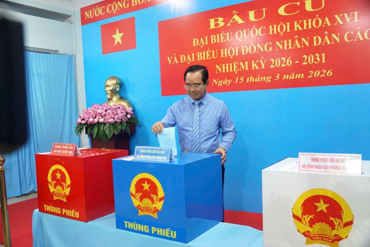 Không khí háo hức, hân hoan trong ngày hội non sông tại TP.HCM