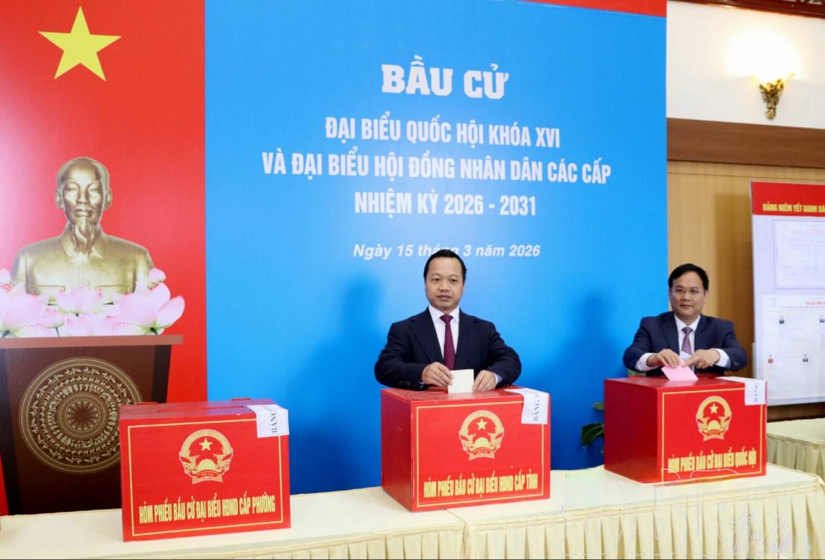 Điện Biên: Bí thư Tỉnh ủy Trần Tiến Dũng dự khai mạc, bỏ phiếu bầu cử