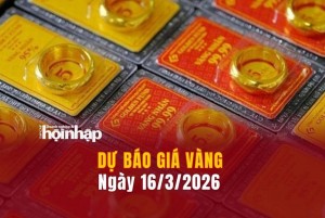 Dự báo giá vàng 16/3: Giá vàng nhẫn, vàng miếng có xu hướng giảm sâu