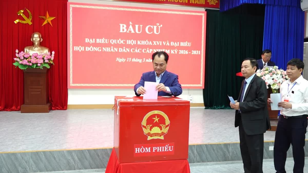 Thái Nguyên: Hàng triệu cử tri tích cực tham gia bỏ phiếu, không khí dân chủ phấn khởi