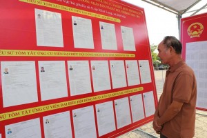 Cà Mau: Hơn 98% cử tri đi bầu cử tính đến 17 giờ cùng ngày