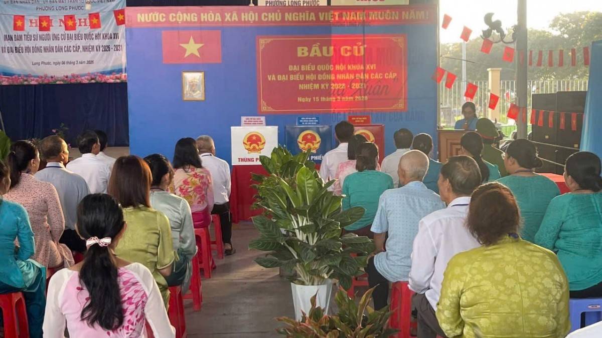 TP.HCM: Gần 97% cử tri tham gia bỏ phiếu bầu cử ngày 15/3