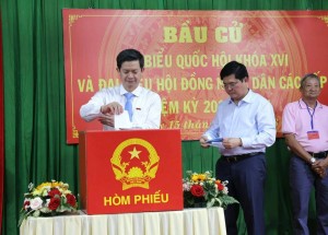 Cần Thơ: 58 xã, phường có tỷ lệ cử tri đi bầu cử đạt tỷ lệ 100%