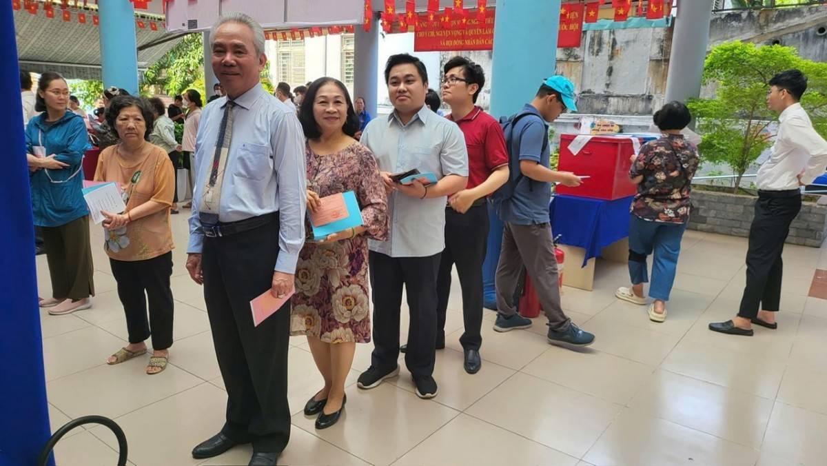 TP.HCM: 99% cử tri đã bỏ phiếu bầu cử đại biểu Quốc hội và HĐND các cấp