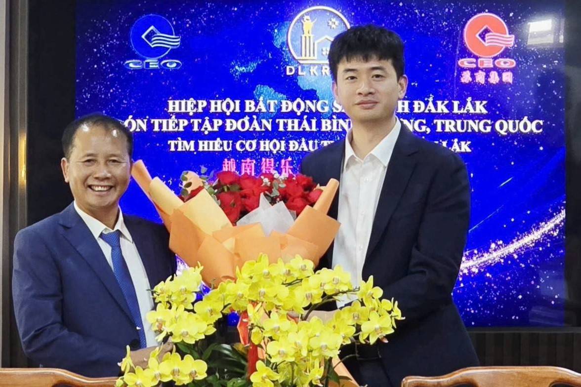 Lãnh đạo tập đoàn lớn của Trung Quốc làm việc với Hiệp hội Bất động sản Đắk Lắk tìm kiếm cơ hội hợp tác đầu tư