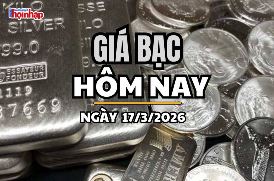 Giá bạc hôm nay 17/3/2026: Giá bạc trong nước biến động trái chiều, bạc thế giới nhích tăng trở lại