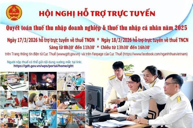 Cục Thuế tổ chức hội nghị trực tuyến hỗ trợ quyết toán thuế năm 2025