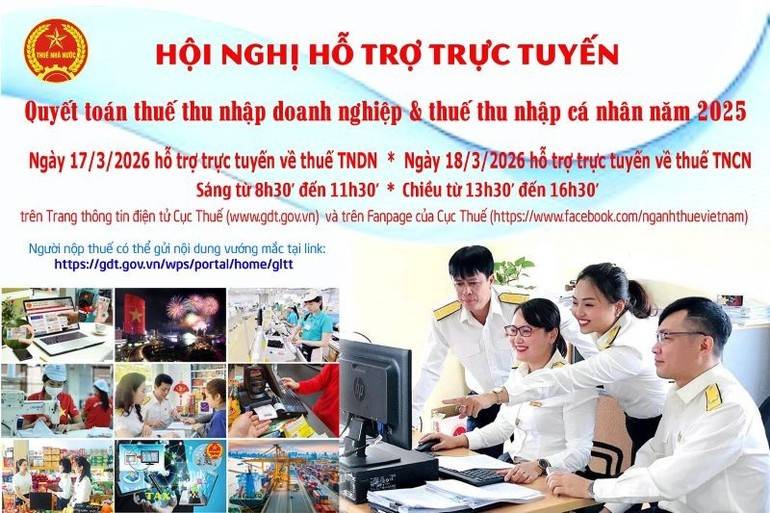 Nội dung chương trình bao gồm các hướng dẫn, giải đáp vướng mắc về quyết toán thuế thu nhập doanh nghiệp, thuế thu nhập cá nhân năm 2025 (Ảnh: https://nhandan.vn).