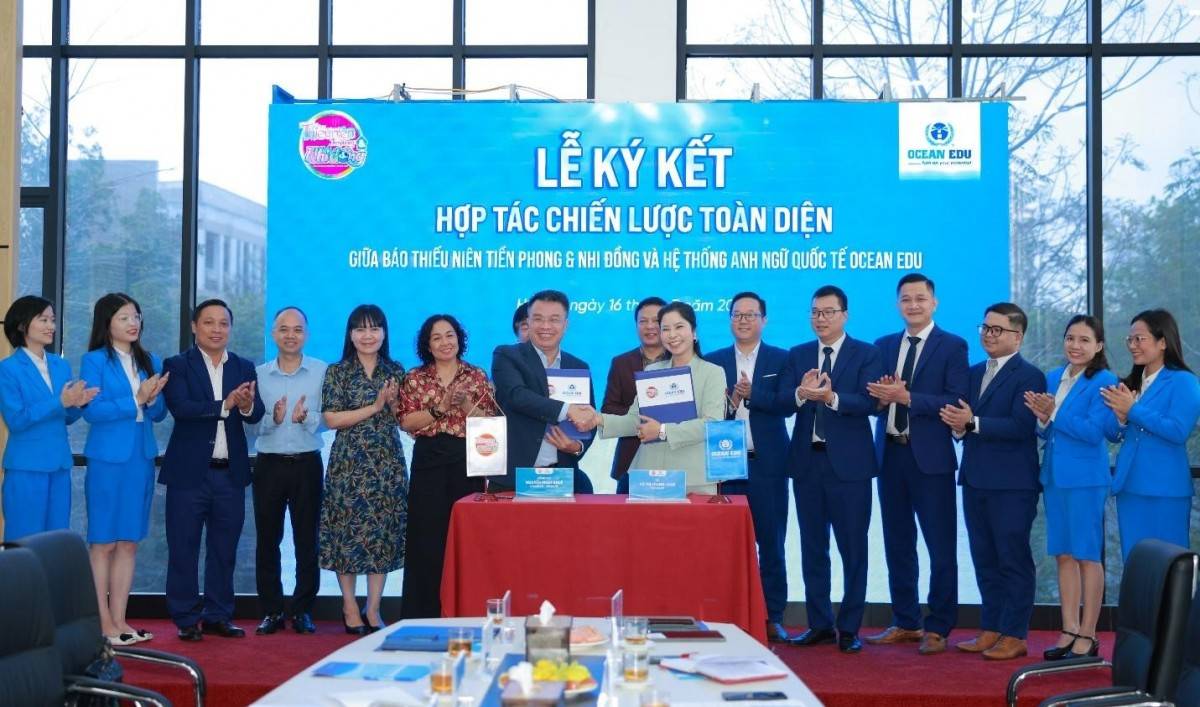 Hợp tác chiến lược vì tiếng Anh học đường: Báo TNTP&NĐ đồng hành cùng Ocean Edu
